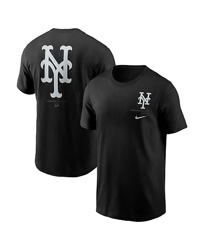 Nike Men's Black New York Mets Lights Out Bar Loading T-Shirt