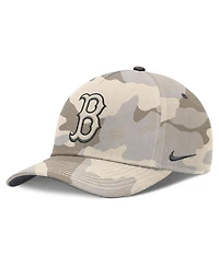 Nike Men's Natural Boston Red Sox Camo Pack Rise Adjustable Hat