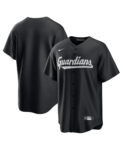 Nike Men's Black Cleveland Guardians Lights Out Replica Jersey
