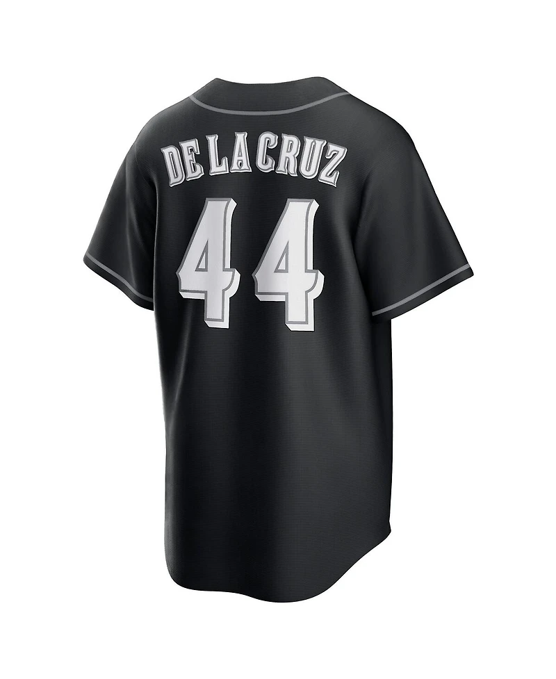 Nike Men's Elly De La Cruz Black Cincinnati Reds Lights Out Replica Player Jersey