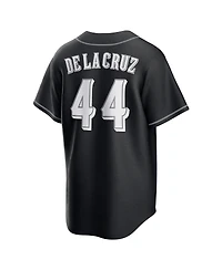 Nike Men's Elly De La Cruz Black Cincinnati Reds Lights Out Replica Player Jersey