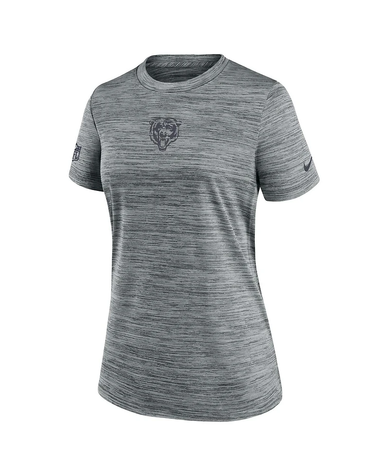 Nike Women's Gray Chicago Bears Sideline Velocity Performance T-Shirt