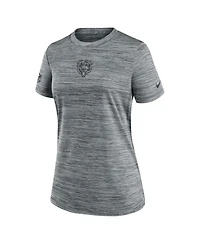 Nike Women's Gray Chicago Bears Sideline Velocity Performance T-Shirt