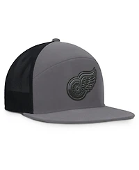 Fanatics Men's Charcoal/Black Detroit Red Wings Fairweather Adjustable Hat