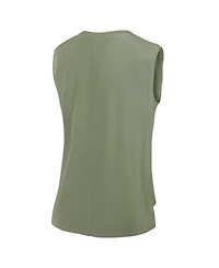 Fanatics Women's Olive Chicago Bears Studio Embrace Tank Top