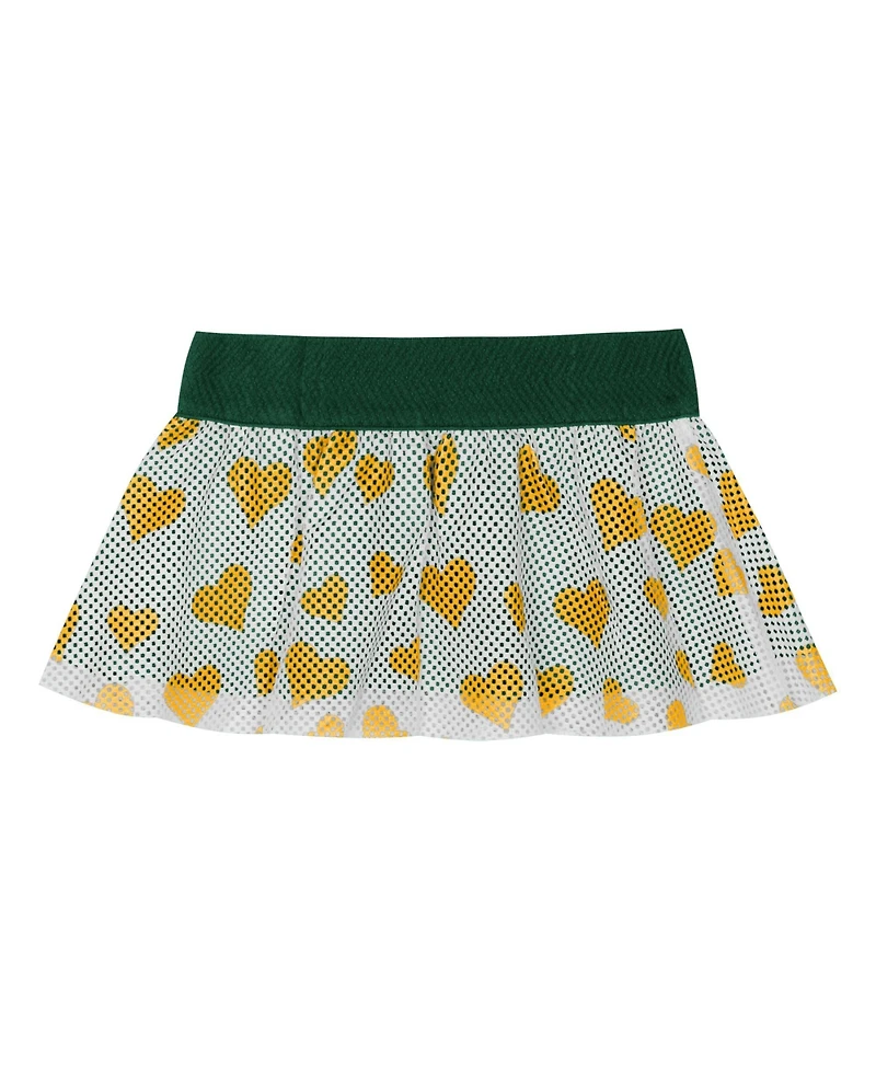 Outerstuff Baby Boys and Girls 2-Piece Green Bay Packers Love My Team Bodysuit and Skirt Set