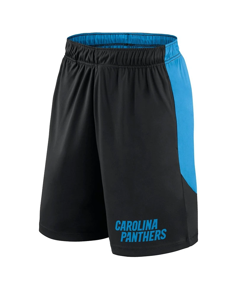Fanatics Men's Black/Blue Carolina Panthers Launch Shorts