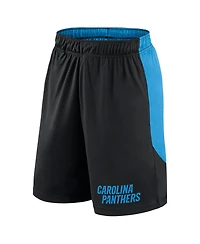 Fanatics Men's Black/Blue Carolina Panthers Launch Shorts