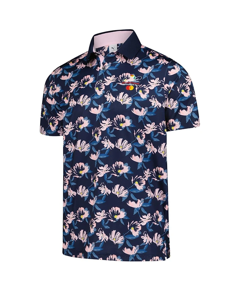 Puma Men's Navy Arnold Palmer Invitational Springs Floral Polo Shirt