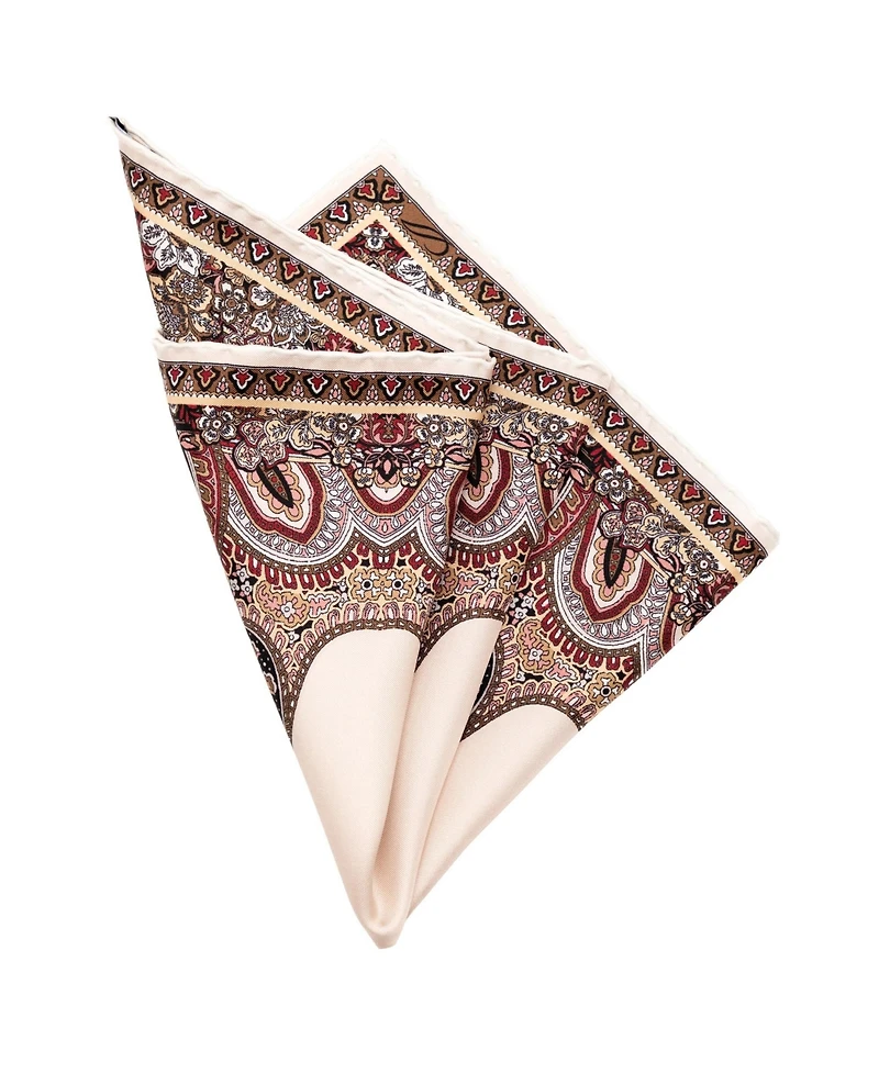 Elizabetta Men's Perugia - Silk Pocket Square for Men