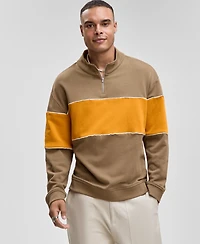 Mode of One Men's Relaxed-Fit Half-Zip Sweatshirt, Macy's Exclusive