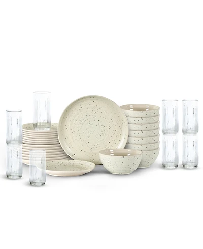 Stone Lain Dua 32 Pc. Dinnerware Set, Service for 8