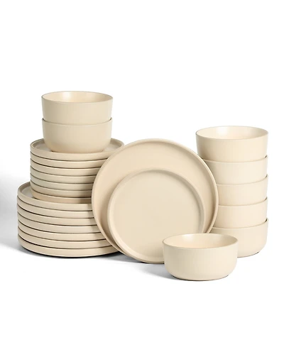 Earth & Clay Amber 24 Pc. Dinnerware Set, Service for 8