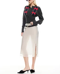 Lioness Women's Paradise Side-Slit Midi Skirt