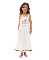 Raffya Kids Eina Ladder Insert Embroidered Dress