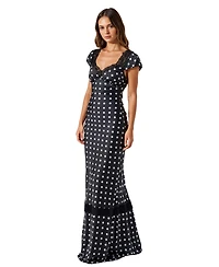 Modenaire Women's Sleeveless Ribbed Knit High Neck Midi Dress