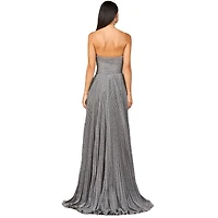 Lara Women's Flowing Pleated, Strapless Dress