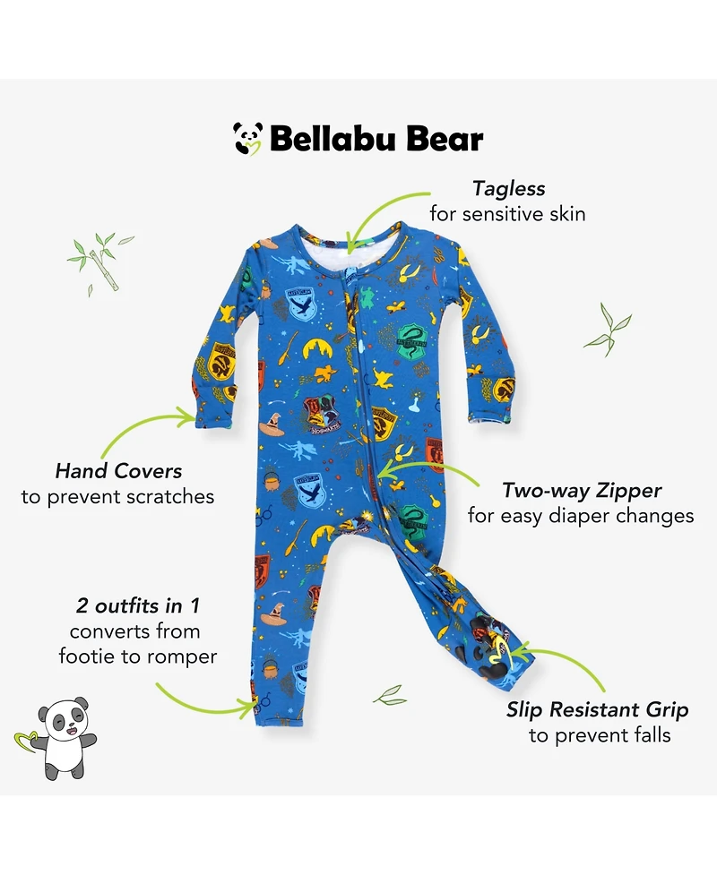 Bellabu Bear Baby Boys or Girls House Pride Convertible Footie