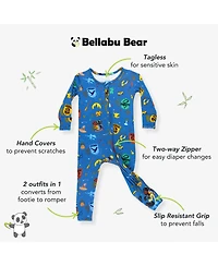 Bellabu Bear Baby Boys or Girls House Pride Convertible Footie