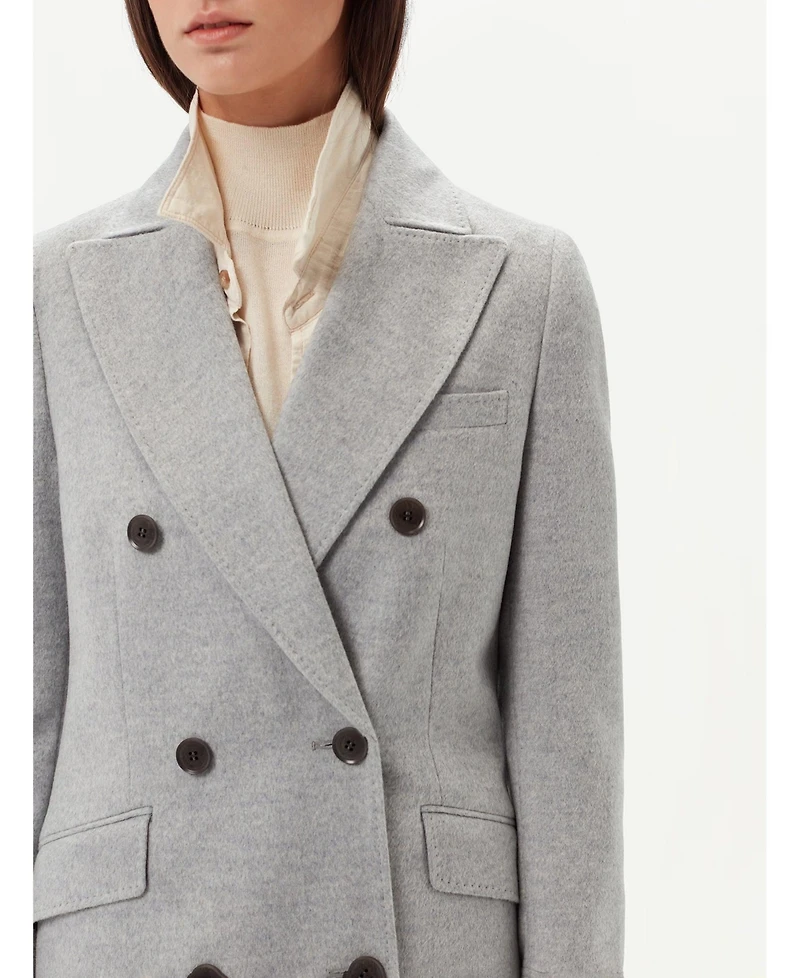 Gobi Cashmere Women's Peak Lapel Long Coat