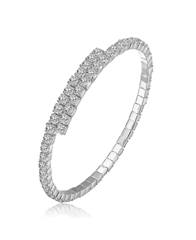 Rachel Glauber Colored Cubic Zirconia Tennis Bracelet