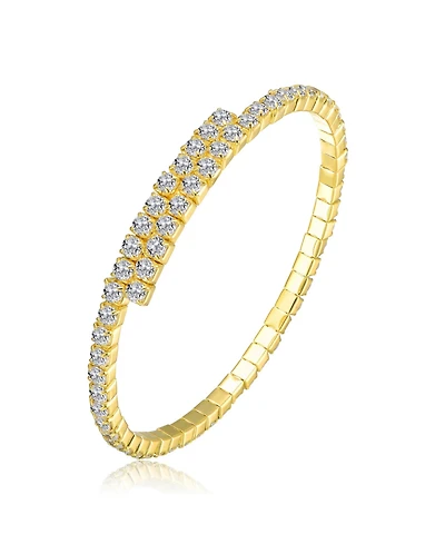 Rachel Glauber Colored Cubic Zirconia Tennis Bracelet