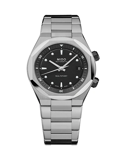 Mido Unisex Multifort 8 Black Swiss Automatic Watch, 40mm