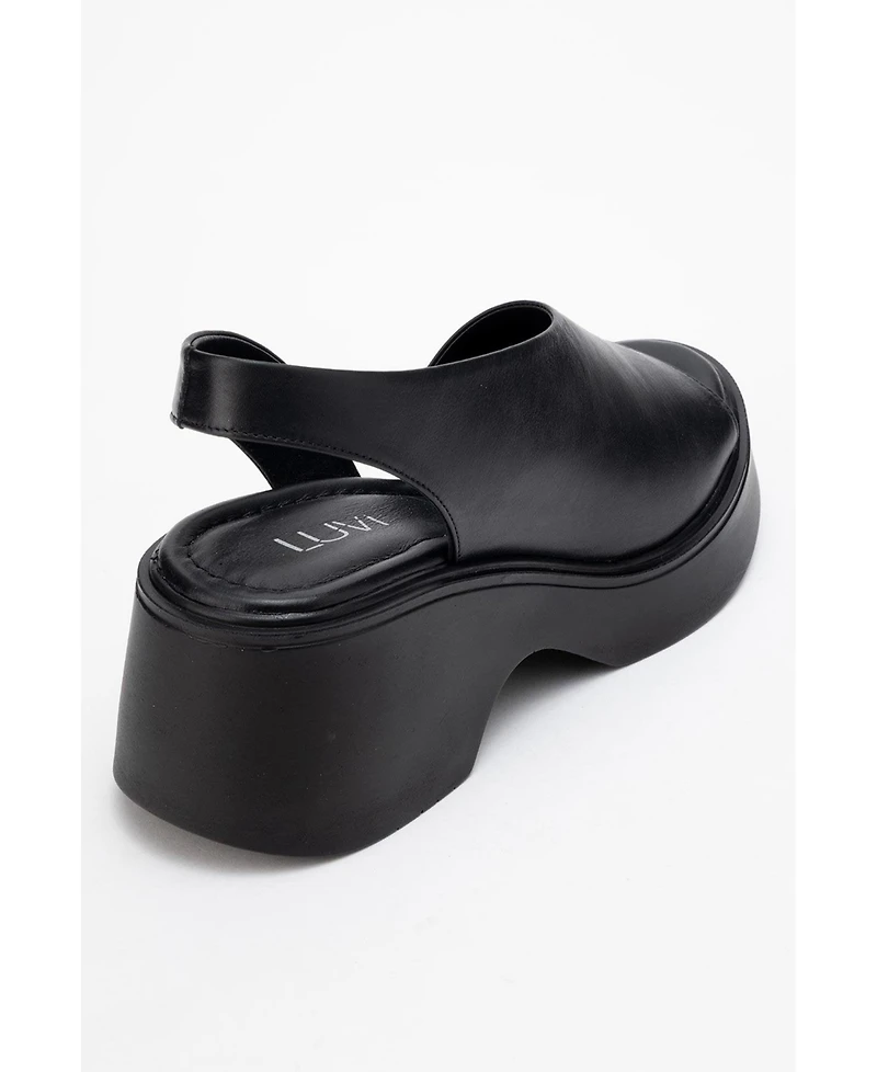 Roy Leather Wedge Sandal (Women)