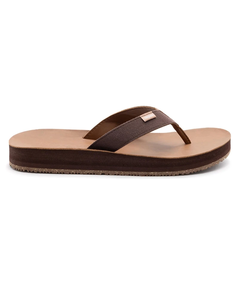 Feelgoodz Men's Men s Zensole Kinderz Faux Leather Flip-Flop Thong Sandals