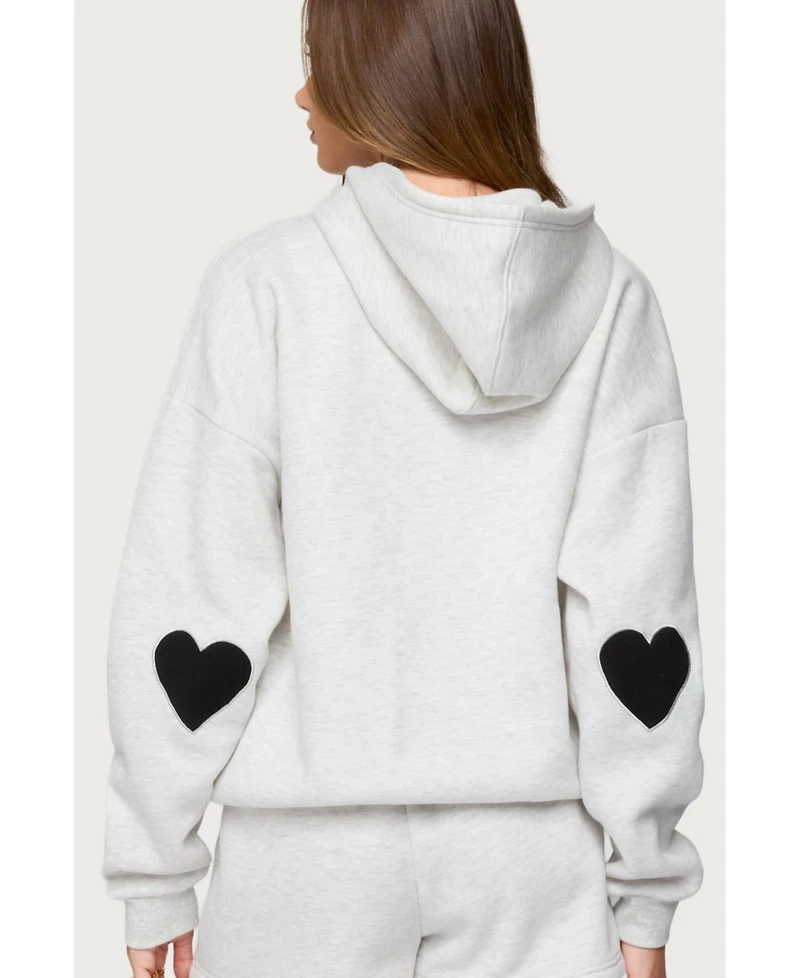 Edikted Womens Big Love Hoodie
