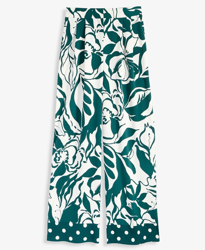 Women's Vine-Print Wide-Leg Pants, Macy's Exclusive - On 34th | Alix Friedberg Capsule Collection