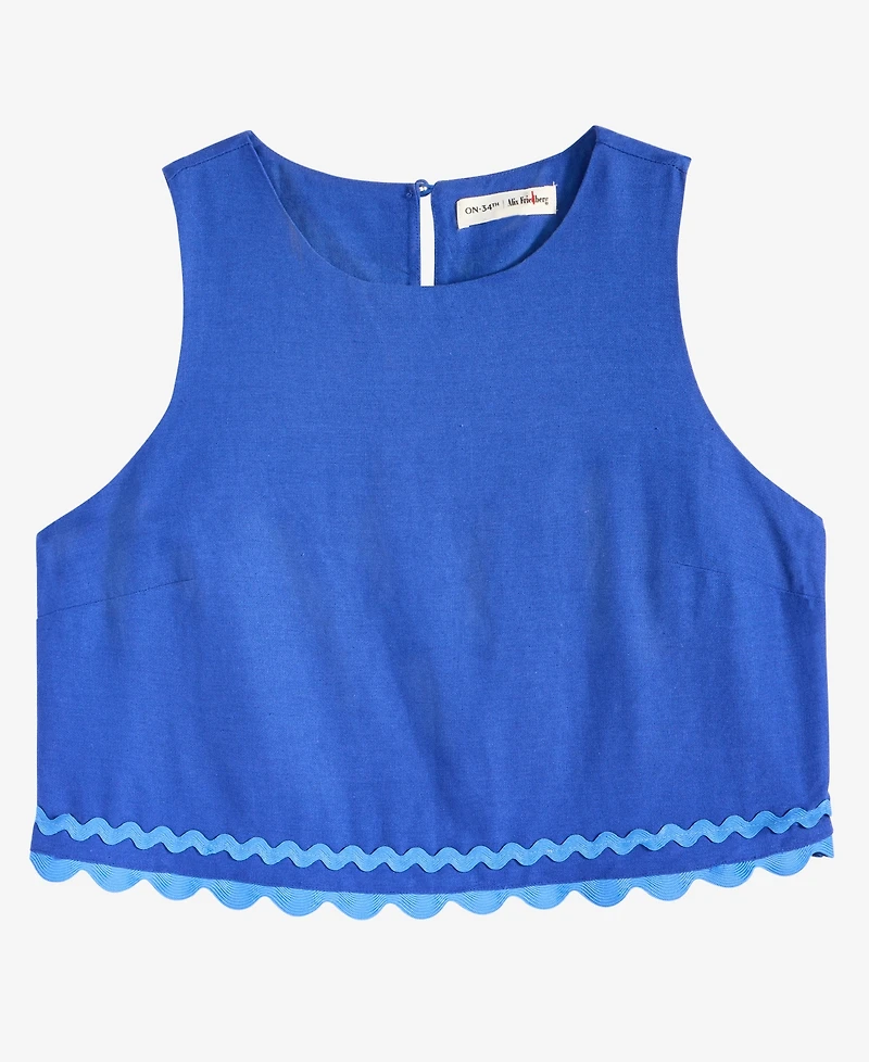 Women's Ric Rac Applique Top, Macy's Exclusive - On 34th | Alix Friedberg Capsule Collection