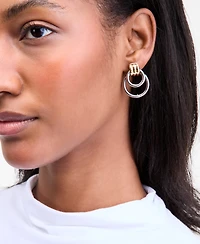 On 34th Double Ring Drop Earrings, Macy's Exclusive