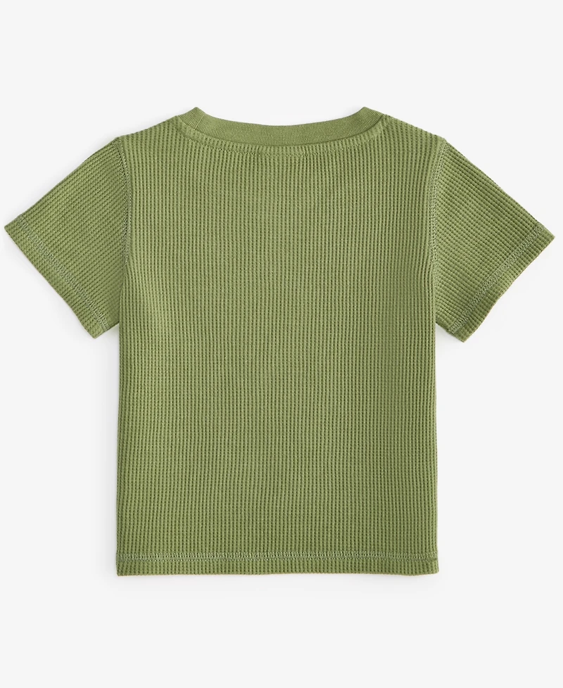 First Impressions Baby Boys Short-Sleeve Huddle Up Graphic Waffle T-Shirt