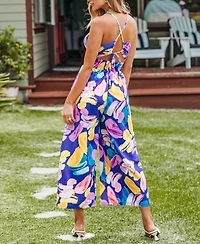 Cupshe Women's Floral Print Jumpsuit