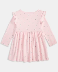 First Impressions Baby Girls Long Sleeve Ditsy Floral Print Dress