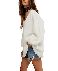 Free People Women's Coast 2 Waffle-Knit Top