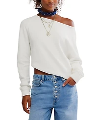 Free People Women's Jess Asymmetric Long Sleeve Top