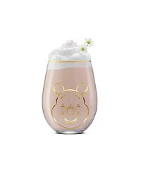 JoyJolt Pooh Spirits Hero Faces Stemless Drinking Glasses, Set of 4