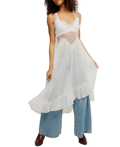 Free People Women's Light My Fire Maxi Slip Dress