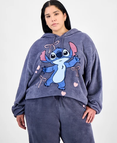 Disney Trendy Plus Stitch Fleece Pullover Hoodie