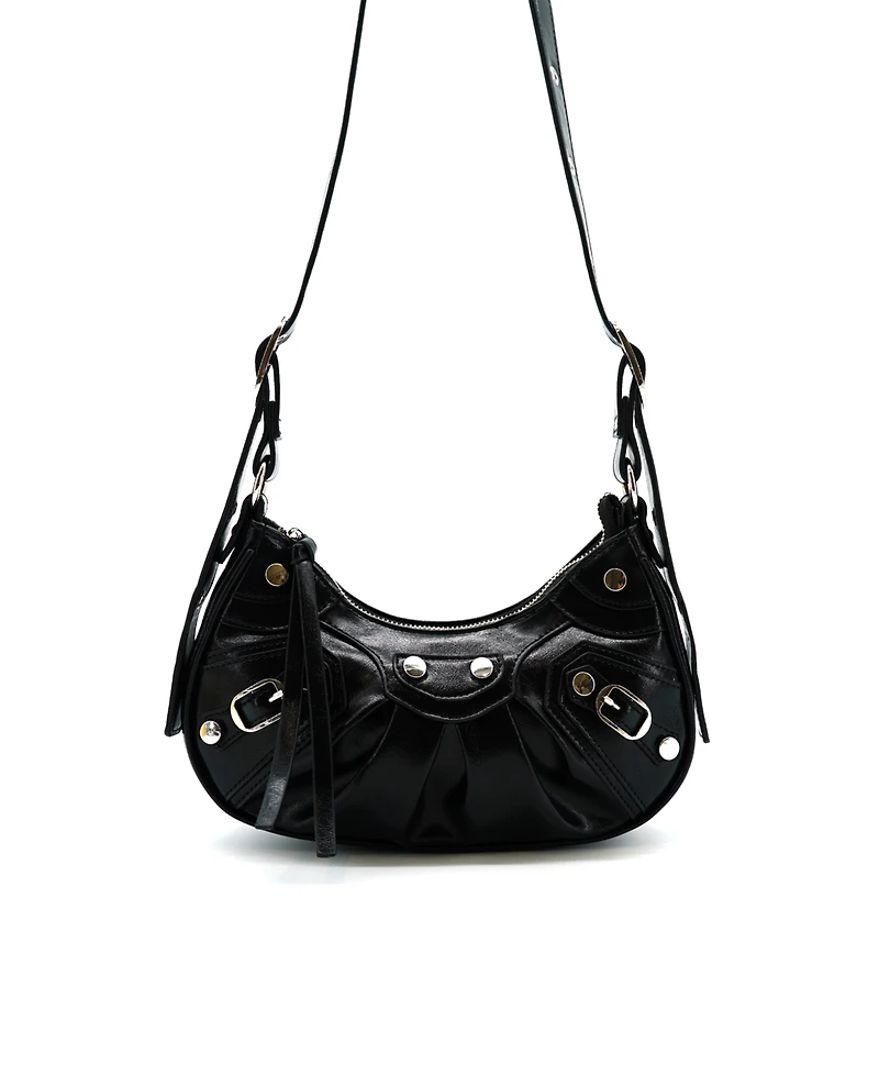 Like Dreams Soleil Studded Moon Crossbody Bag