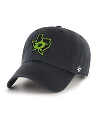 '47 Brand Men's Black Dallas Stars Logo Clean Up Adjustable Hat