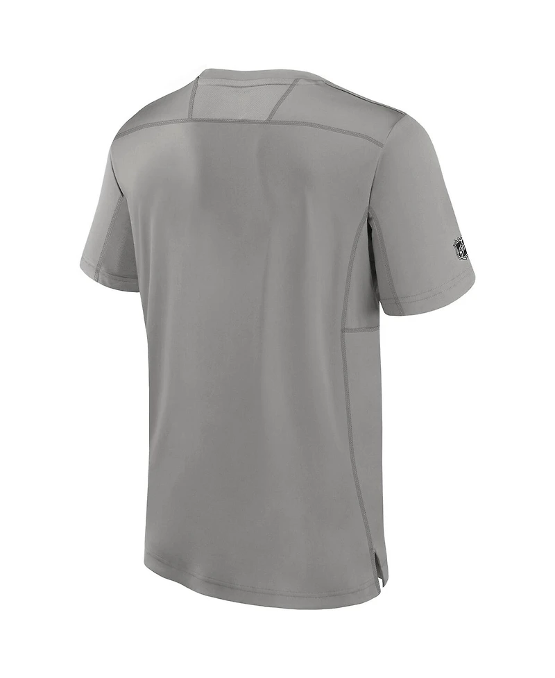 Fanatics Men's Gray Los Angeles Kings Authentic Pro Tech T-Shirt