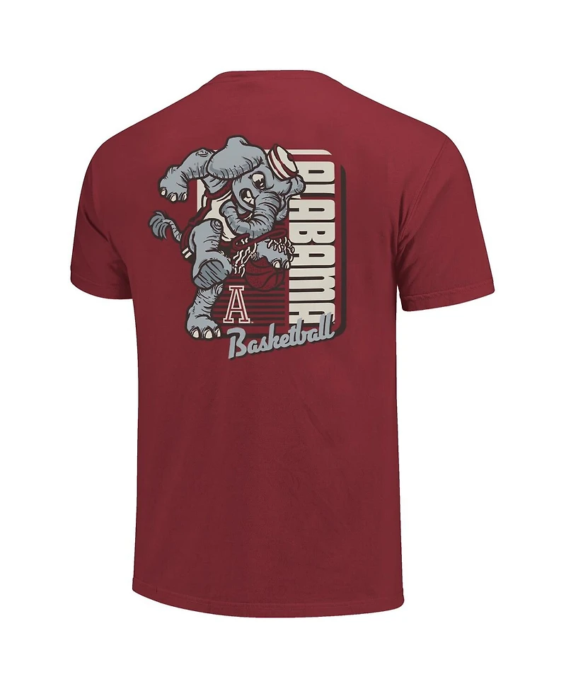 Image One Men's Crimson Alabama Tide Comfort Colors Mascot Dunk T-Shirt