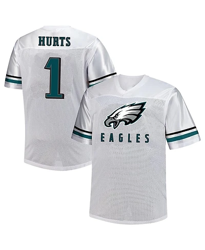 Fanatics Men's Jalen Hurts White Philadelphia Eagles Big Tall V-Neck Fashion Jersey