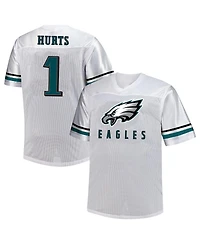 Fanatics Men's Jalen Hurts White Philadelphia Eagles Big Tall V-Neck Fashion Jersey