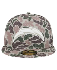 New Era Men's Los Angeles Chargers Geo Camo 59FIFTY Fitted Hat