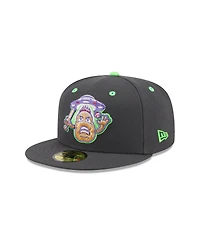 New Era Men's Charcoal Hampshire Fisher Cats Theme Nights 59FIFTY Fitted Hat