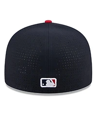 New Era Men's Navy/Red Tampa Bay Rays 2025 Mlb All-Star Game Workout Side Patch 59FIFTY Fitted Hat
